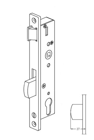 Sobinco 8001 smalslot 97/25 Val kort: 27mm